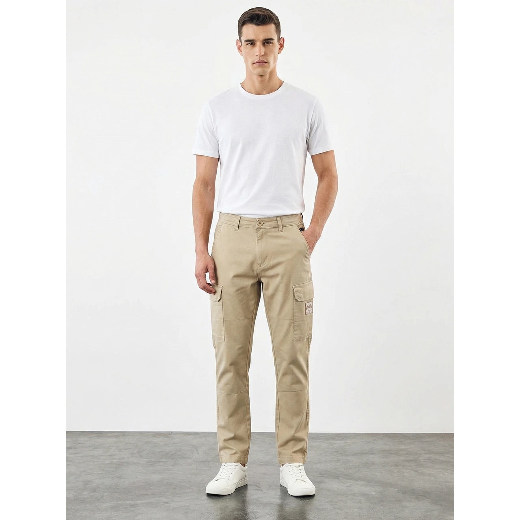 Beige Cargo Chinos | Montivo Pakistan