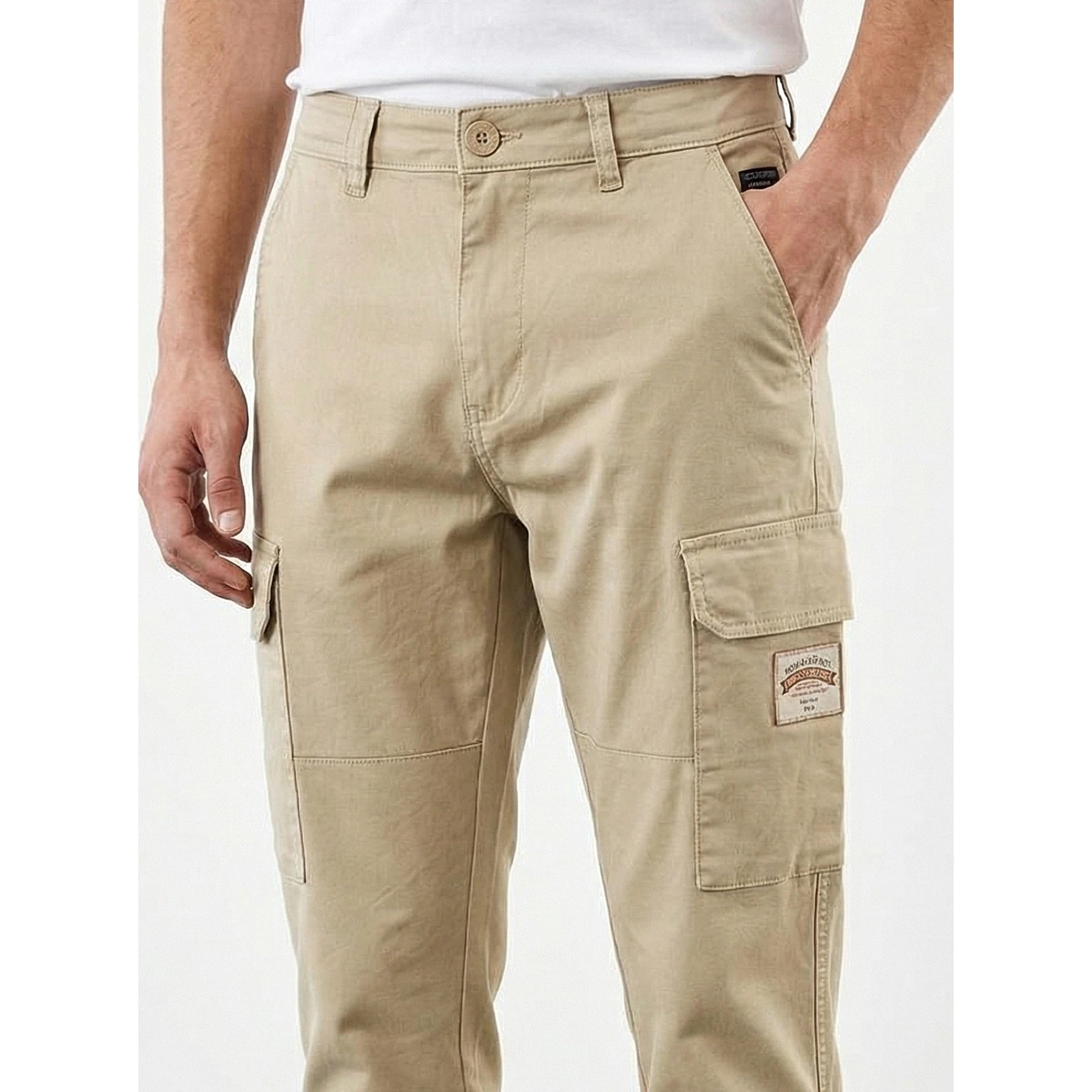 Beige Cargo Chinos | Montivo Pakistan