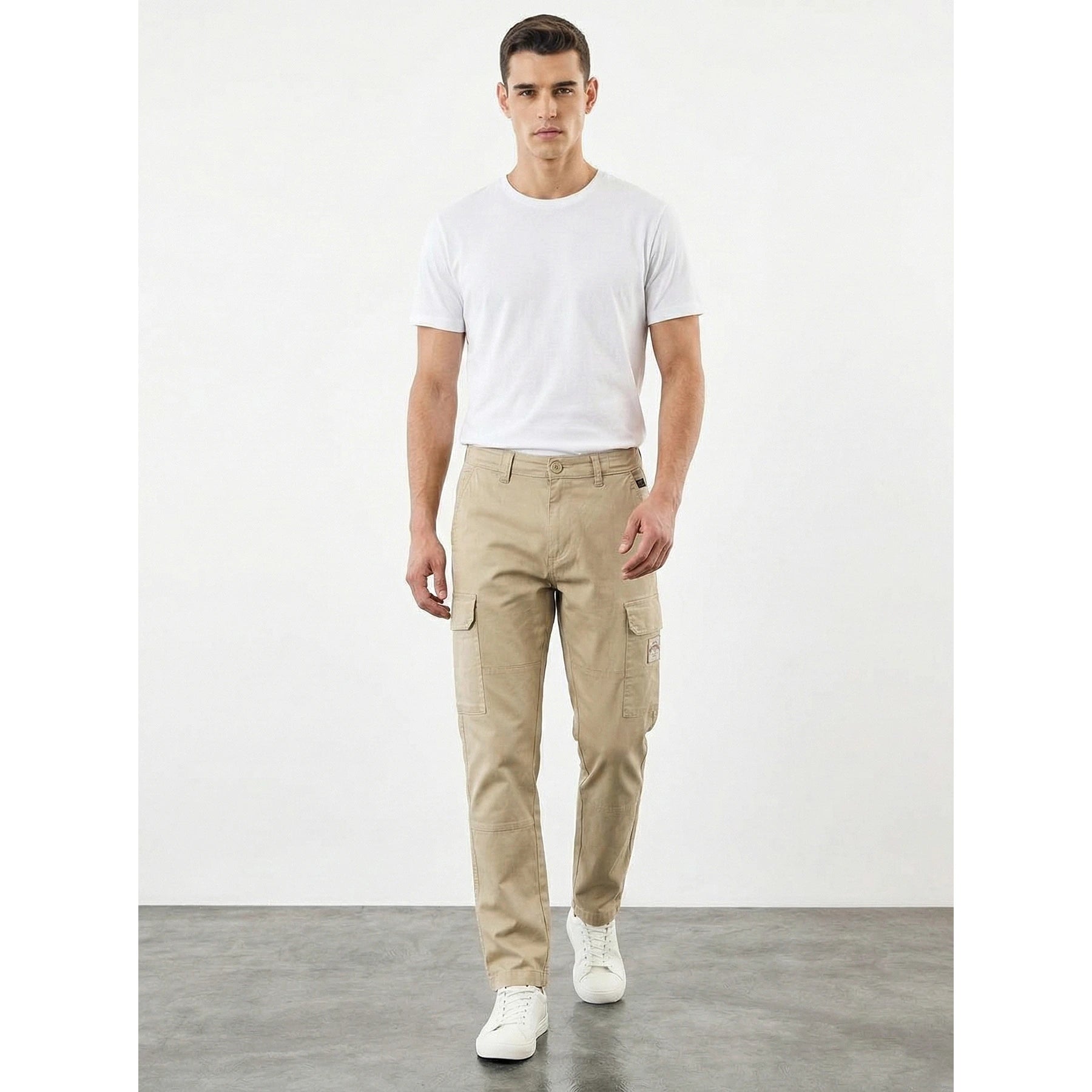Beige Cargo Chinos | Montivo Pakistan