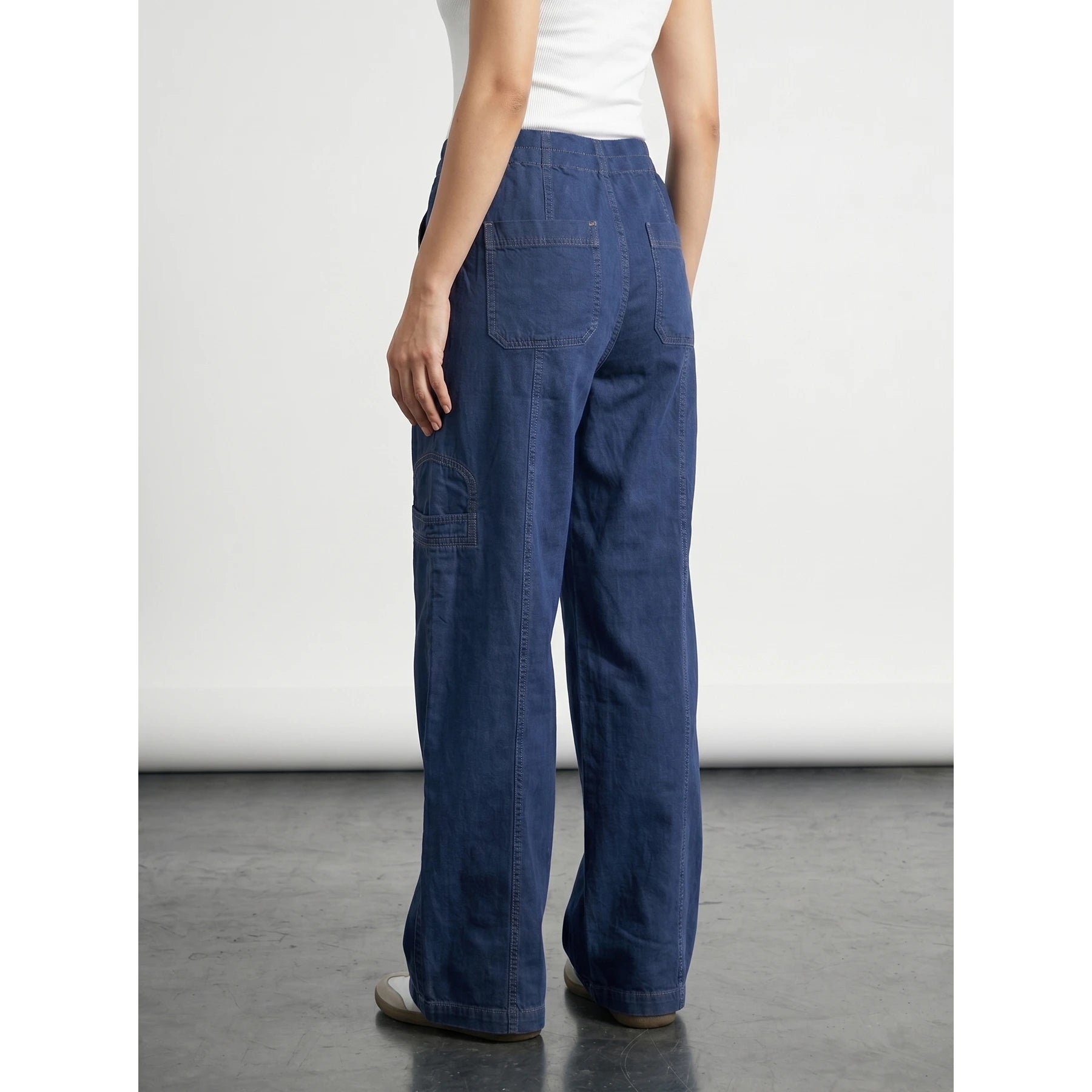 Blue Straight Leg Trousers | Montivo Pakistan