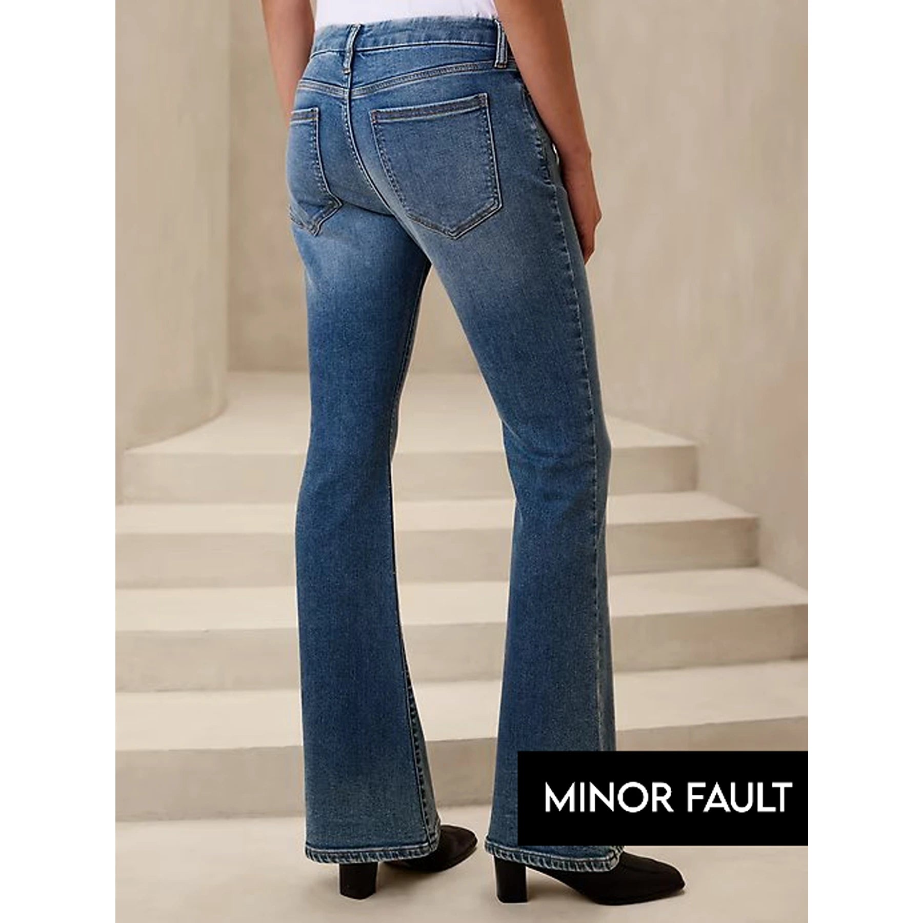 (Minor Fault) Low Rise Boot-Cut Jeans | Montivo Pakistan
