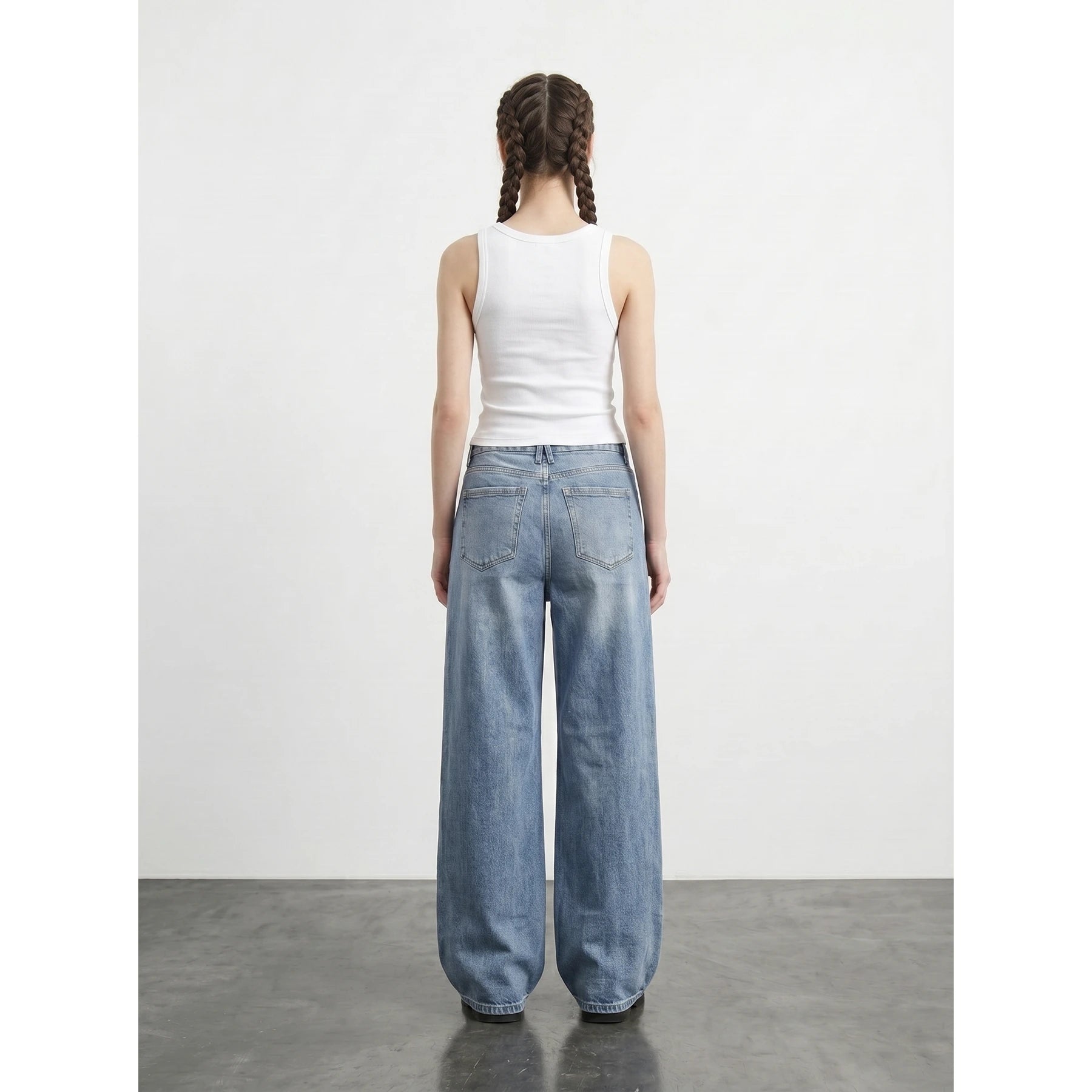 Light Blue Extra Wide Leg Jeans