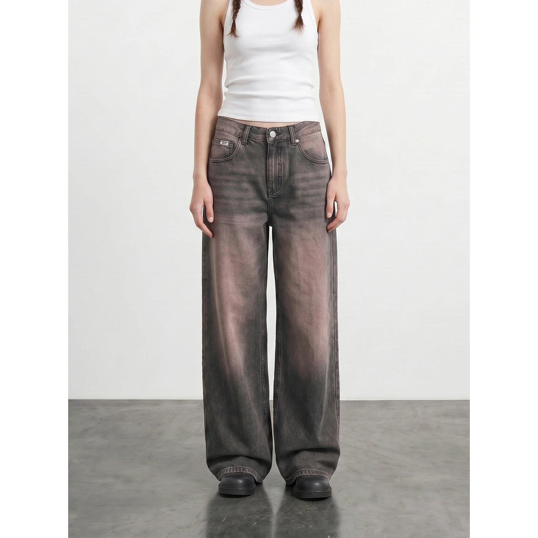Vintage Charcoal Baggy Jeans