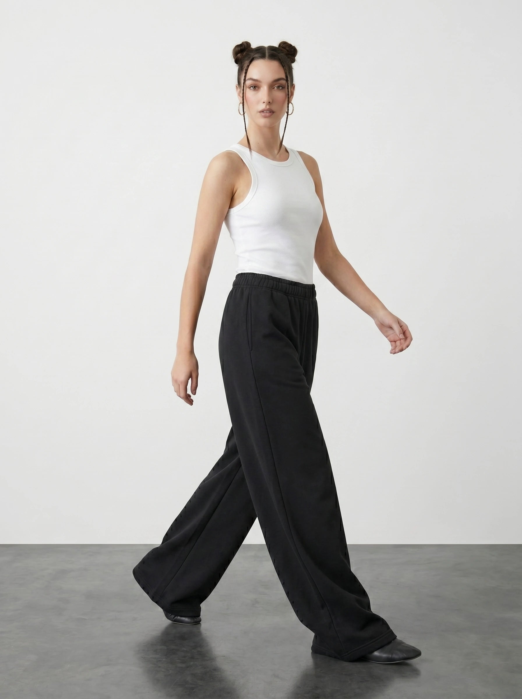 Black Wide Leg Trousers
