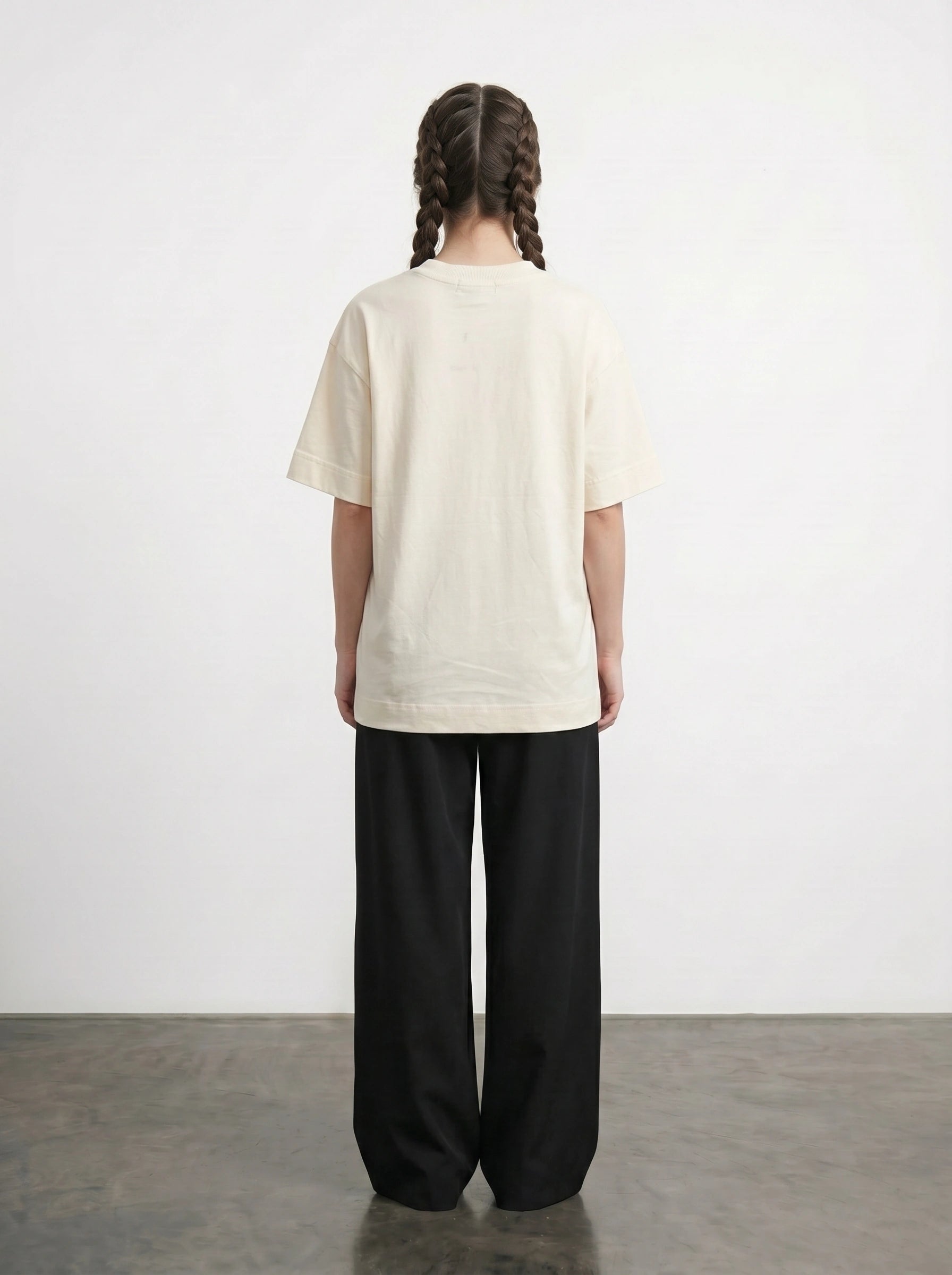 Ecru Chin Oversized Graphic Printed Tshirt | Montivo Pakistan