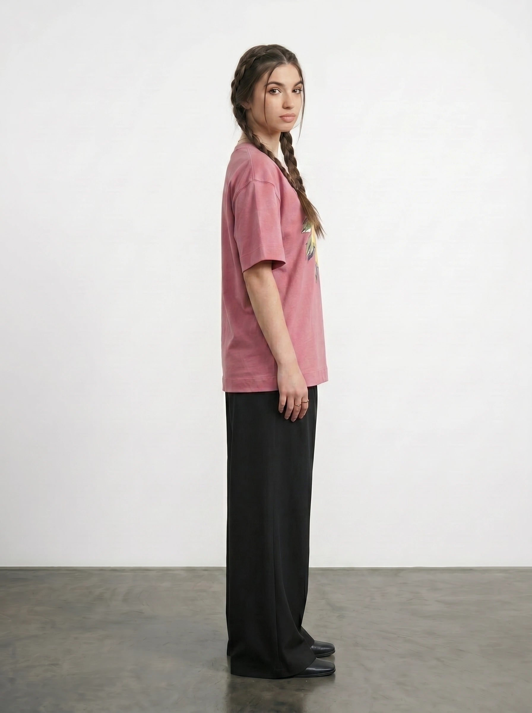 Pink Capri Oversized Graphic Printed Tshirt | Montivo Pakistan