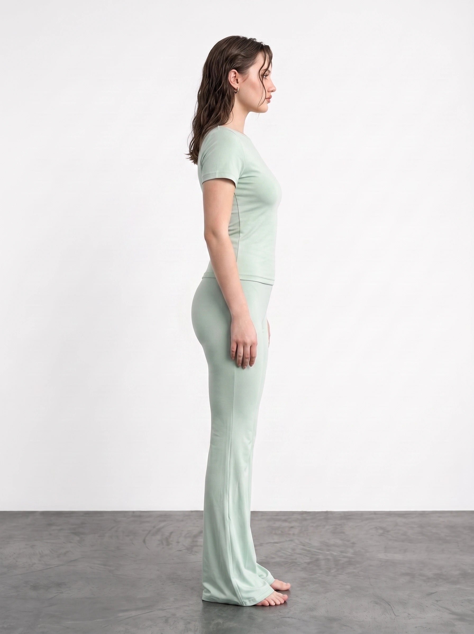 Pista Boat Neck Fitted Tshirt