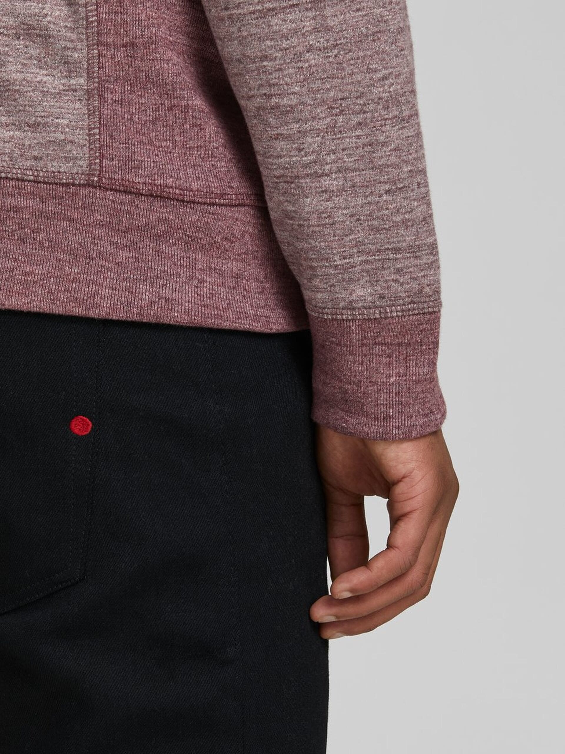 Jack & Jones Red Melange Hoodie | Montivo Pakistan