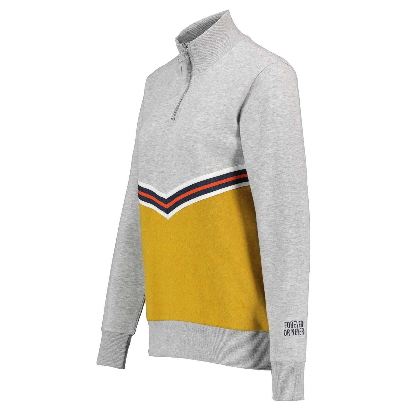 Stitch & Soul Grey sweatshirt with half zip | Montivo Pakistan