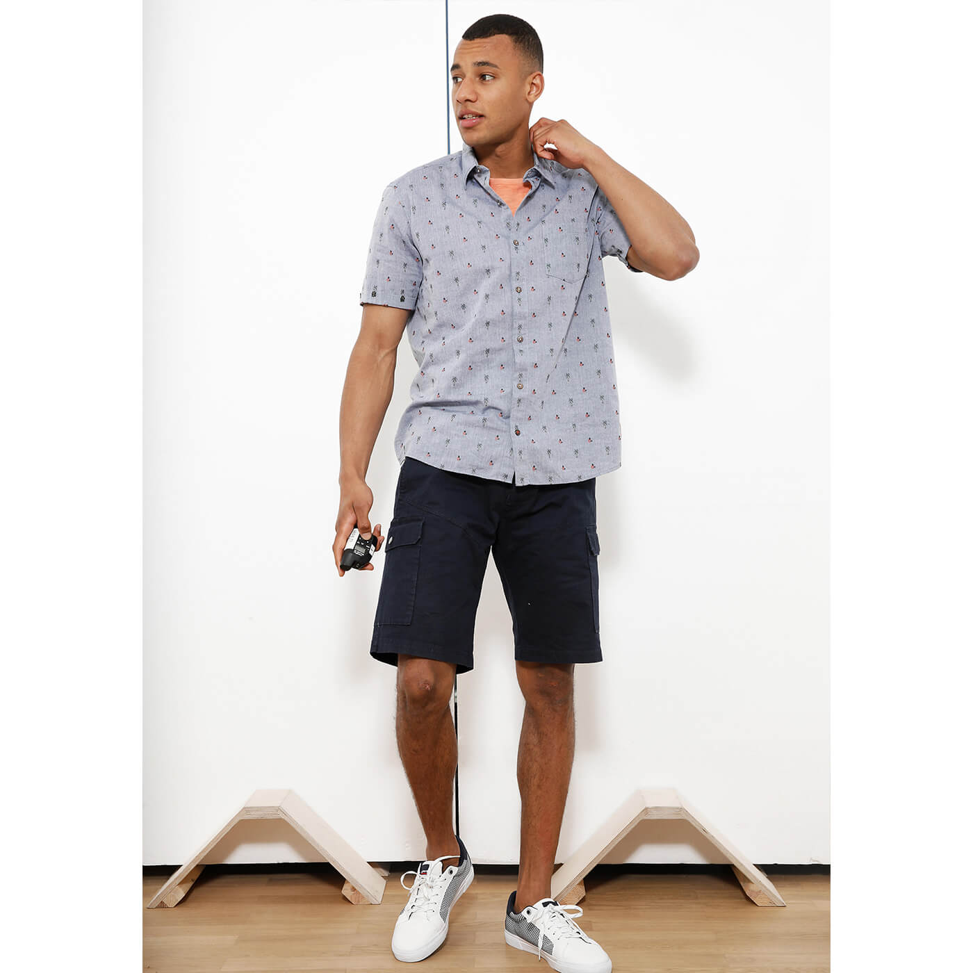 sOliver Blue Cargo Shorts | Montivo Pakistan