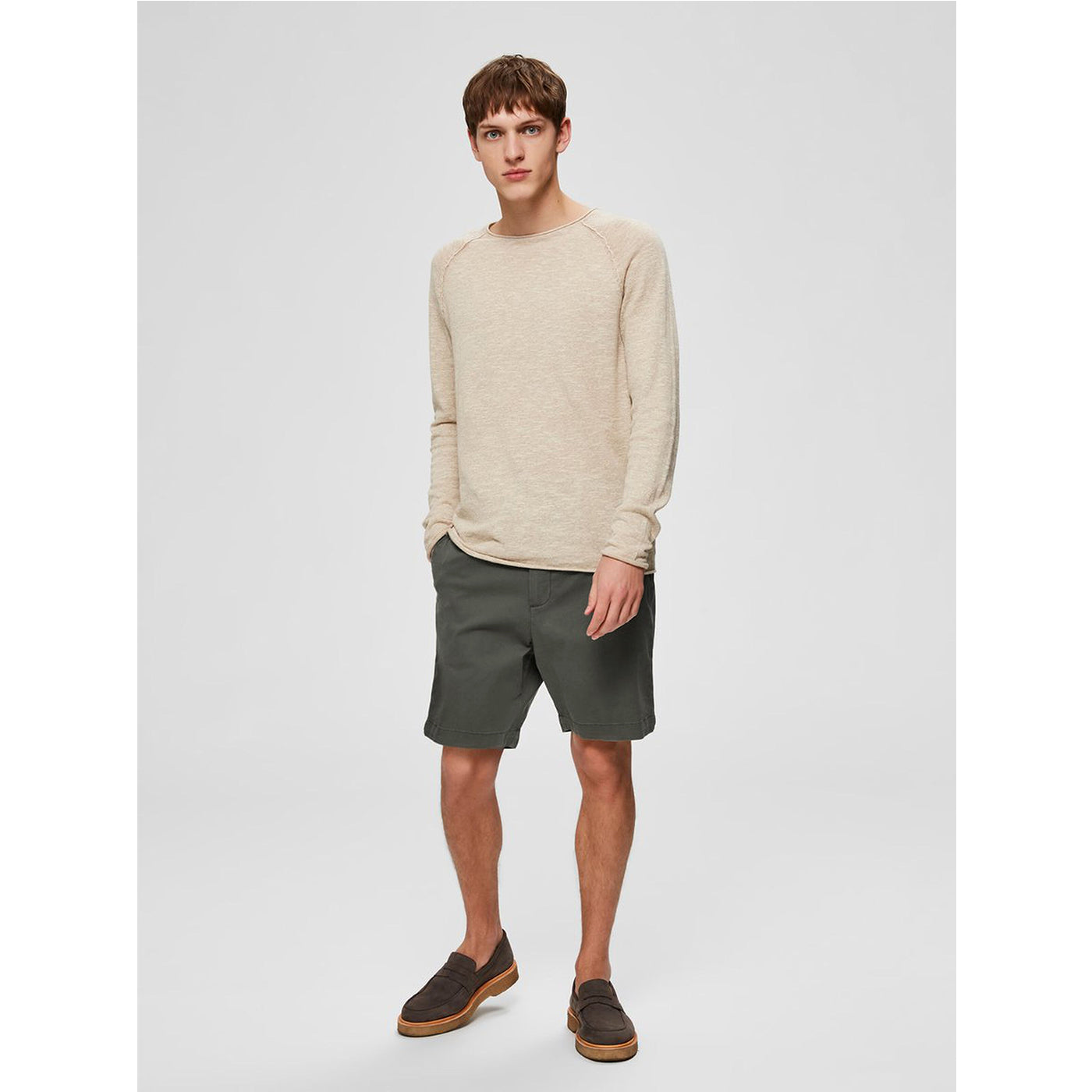 Selected Homme Green Chino Shorts | Montivo Pakistan