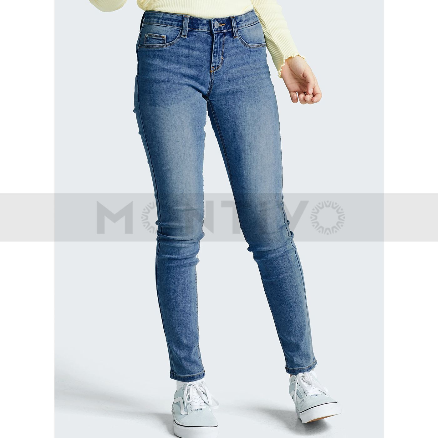High Waist Blue Harper Jeans | Montivo Pakistan