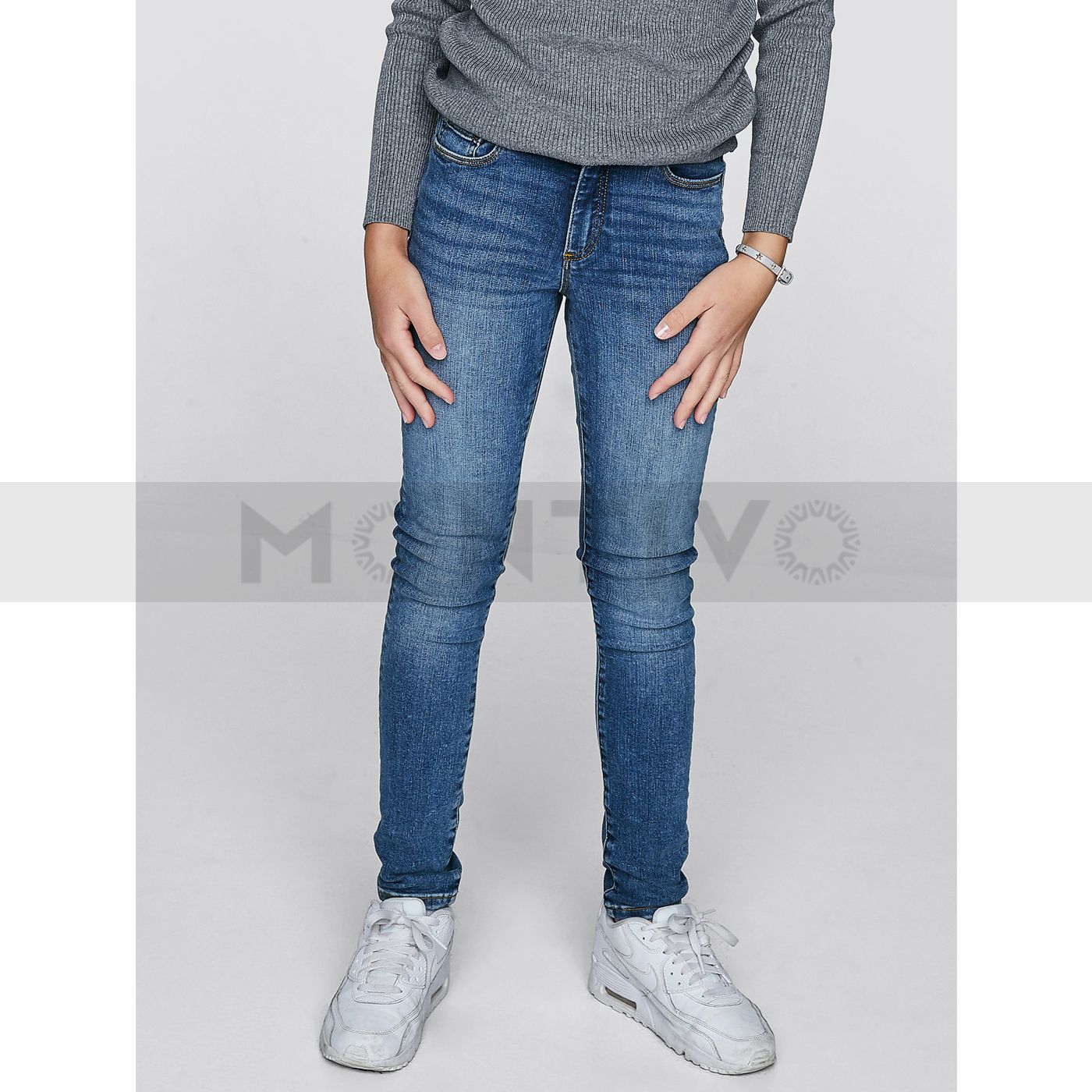 High Waist Blue Harper Jeans | Montivo Pakistan