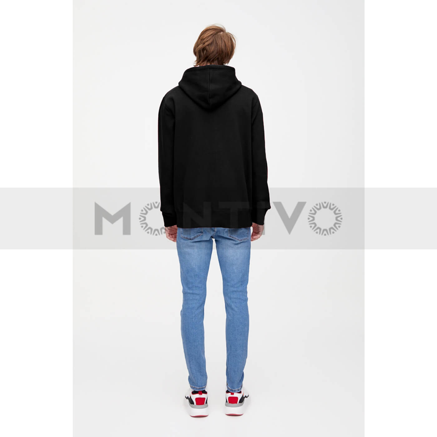 PB Black Zipper Hoodie | Montivo Pakistan