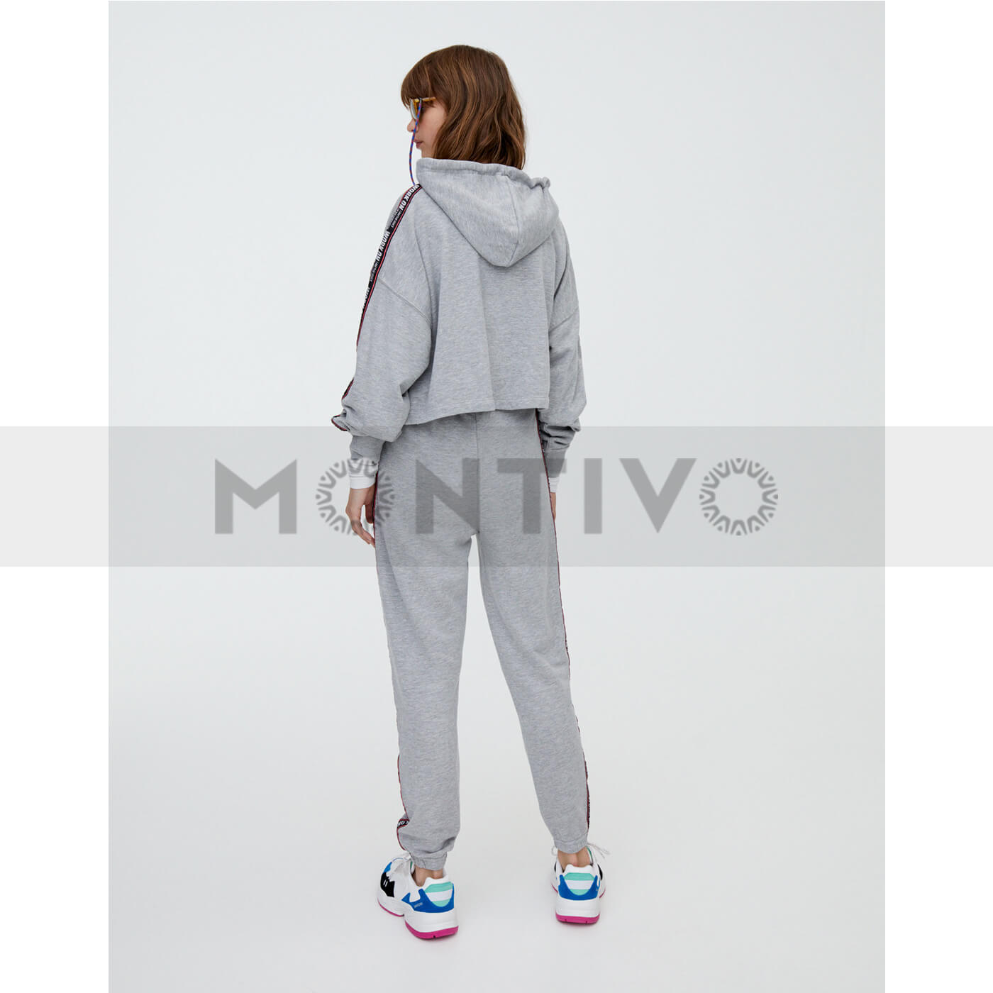 PB Slogan Stripe Grey Hoodie | Montivo Pakistan