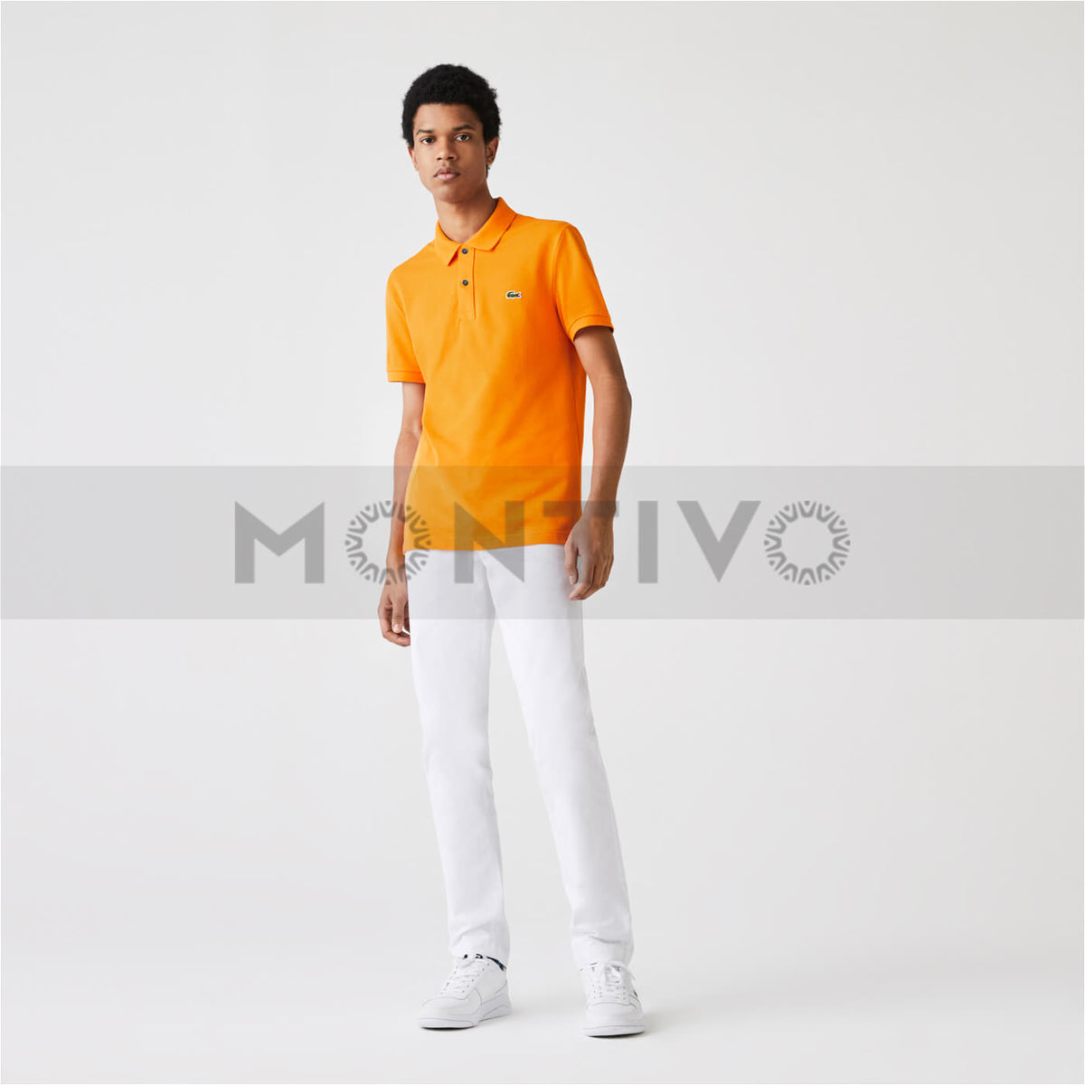 Mens orange polo best sale