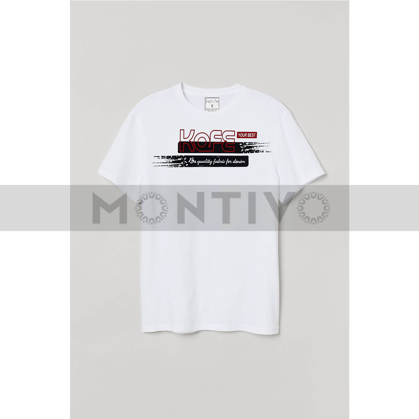 Kafe White Graphic Tee | Montivo Pakistan