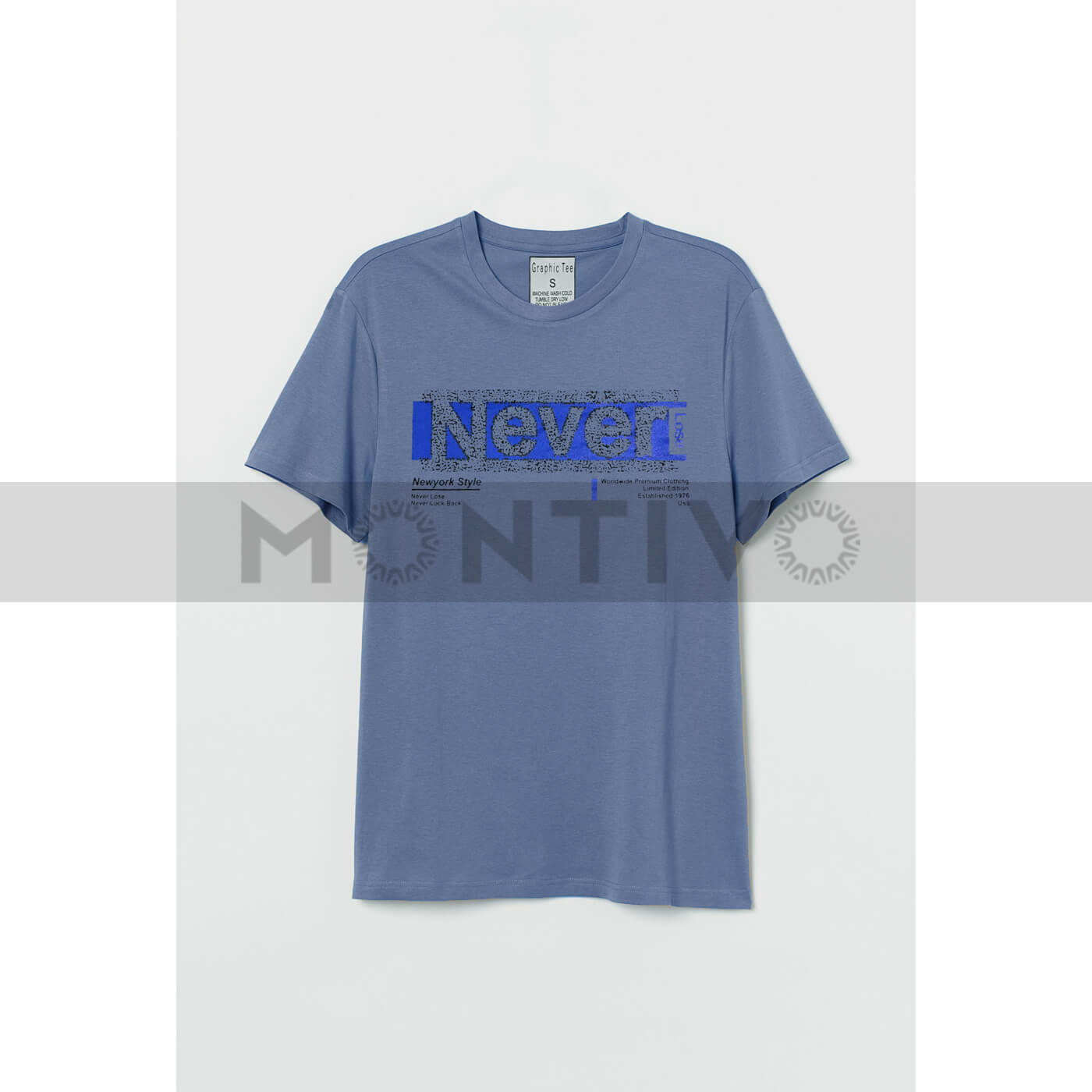 Never Lose Light Blue Graphic Tee | Montivo Pakistan