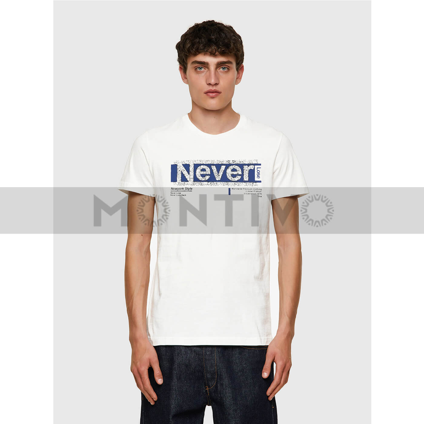 Never Lose White Graphic Tee | Montivo Pakistan