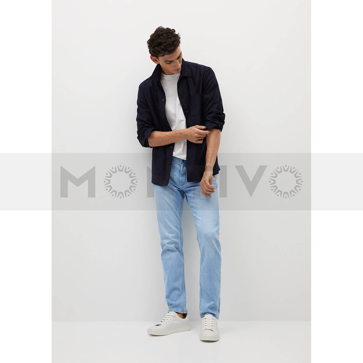 MNG Slim Fit Faded Light Wash Jeans | Montivo Pakistan