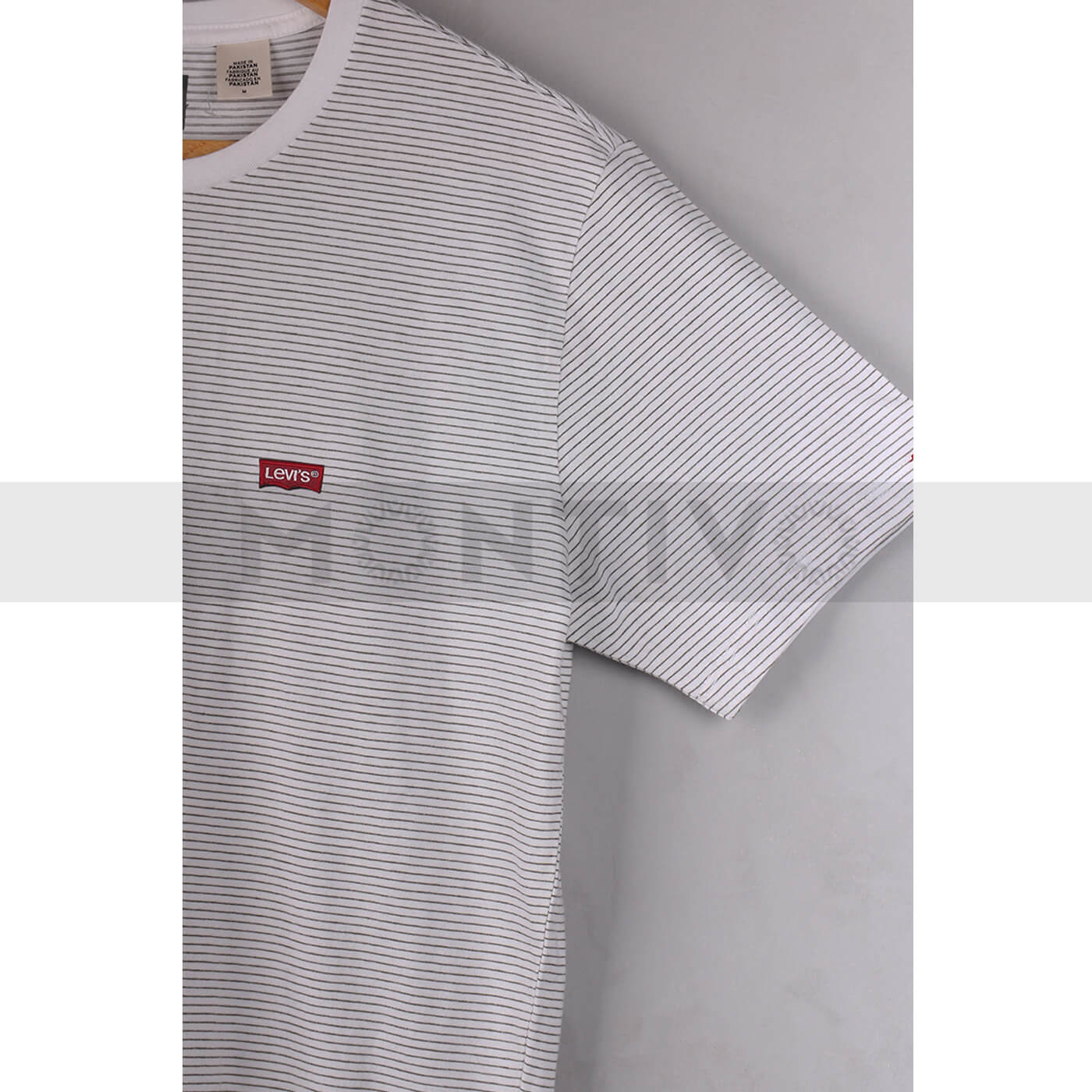 Lvs Green White Stripe Tee | Montivo Pakistan