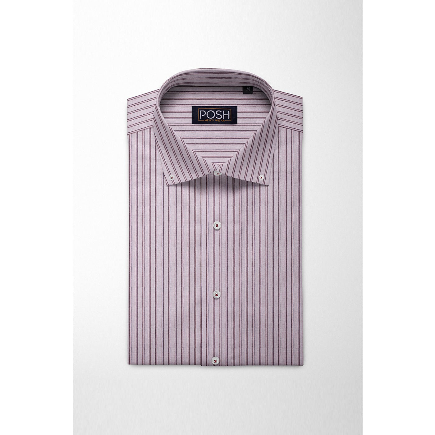 Light Red Stripe Button Down Shirt | Montivo Pakistan