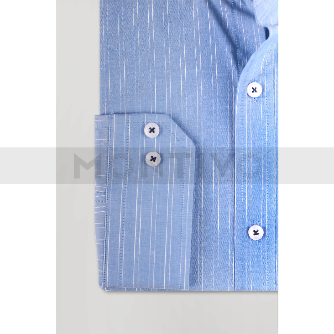 Blue Stripe Cotton Shirt | Montivo Pakistan