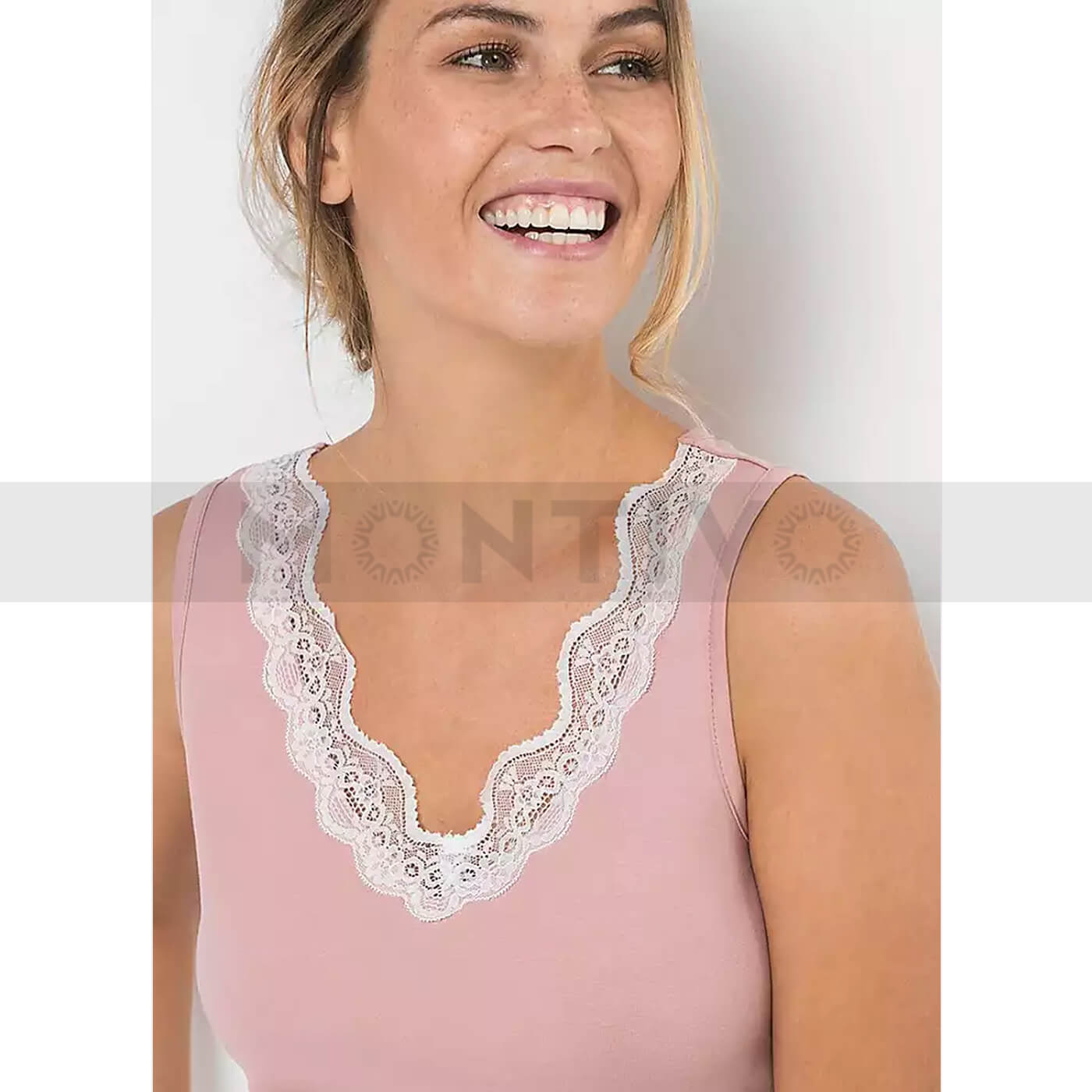 Pink Lace Trim Sleepwear Short Suit | Montivo Pakistan