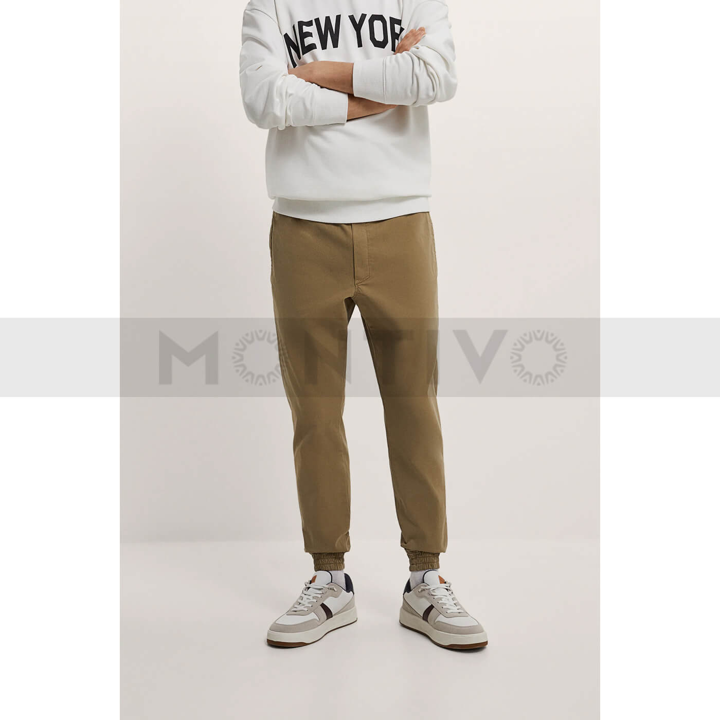 ZM Khaki Slim Fit Jogger Pants | Montivo Pakistan