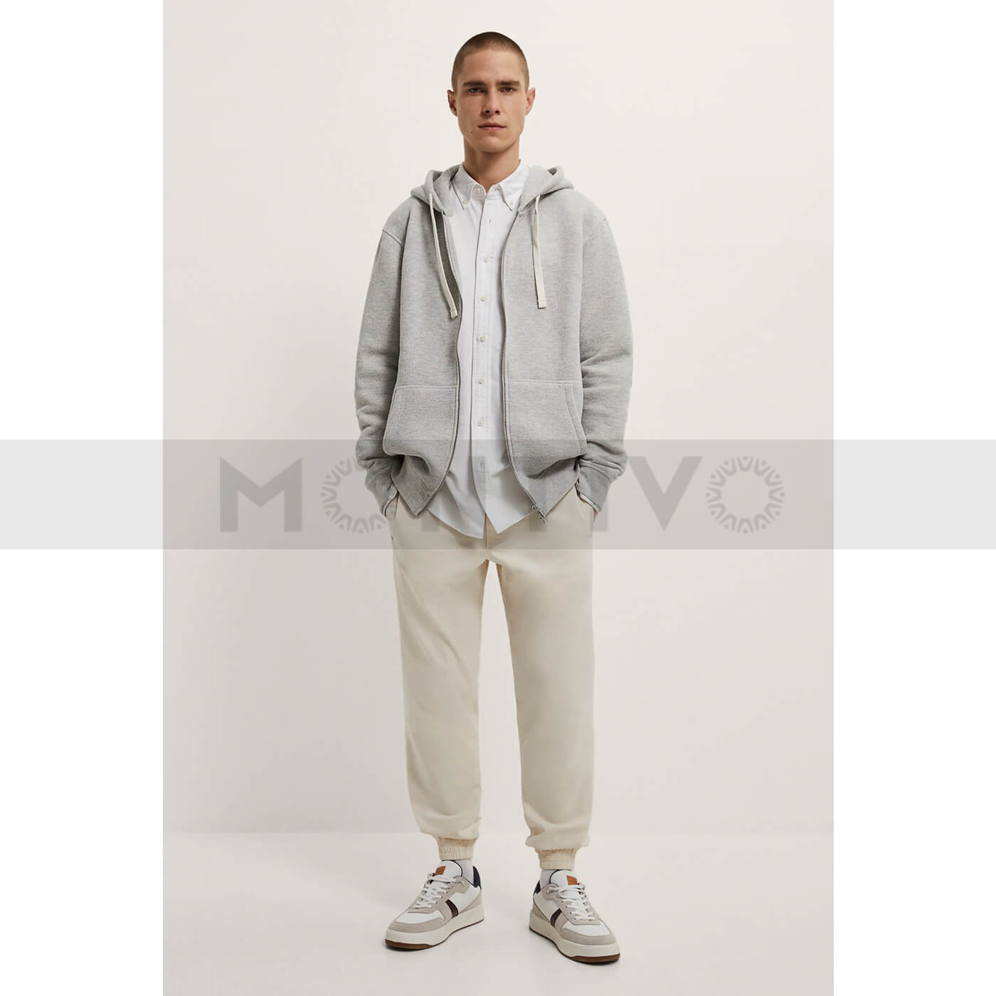 ZM Light Beige Slim Fit Jogger Pants | Montivo Pakistan