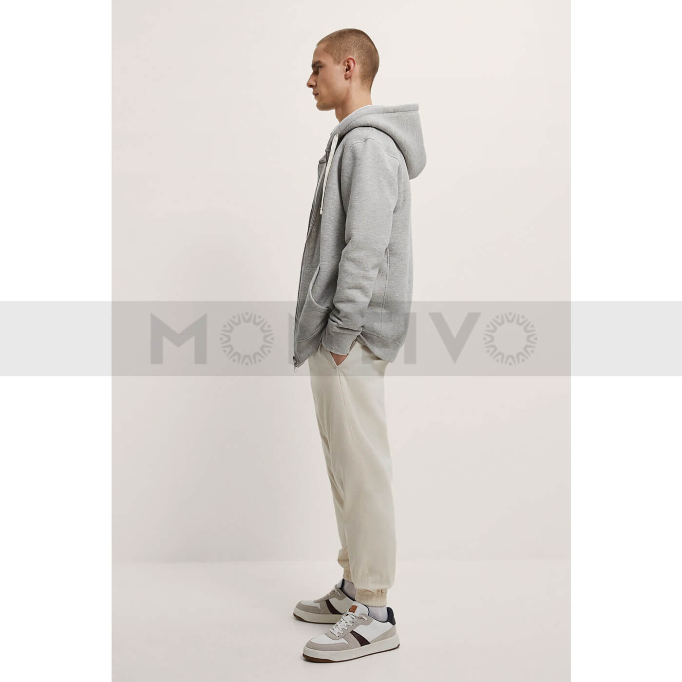 ZM Light Beige Slim Fit Jogger Pants | Montivo Pakistan