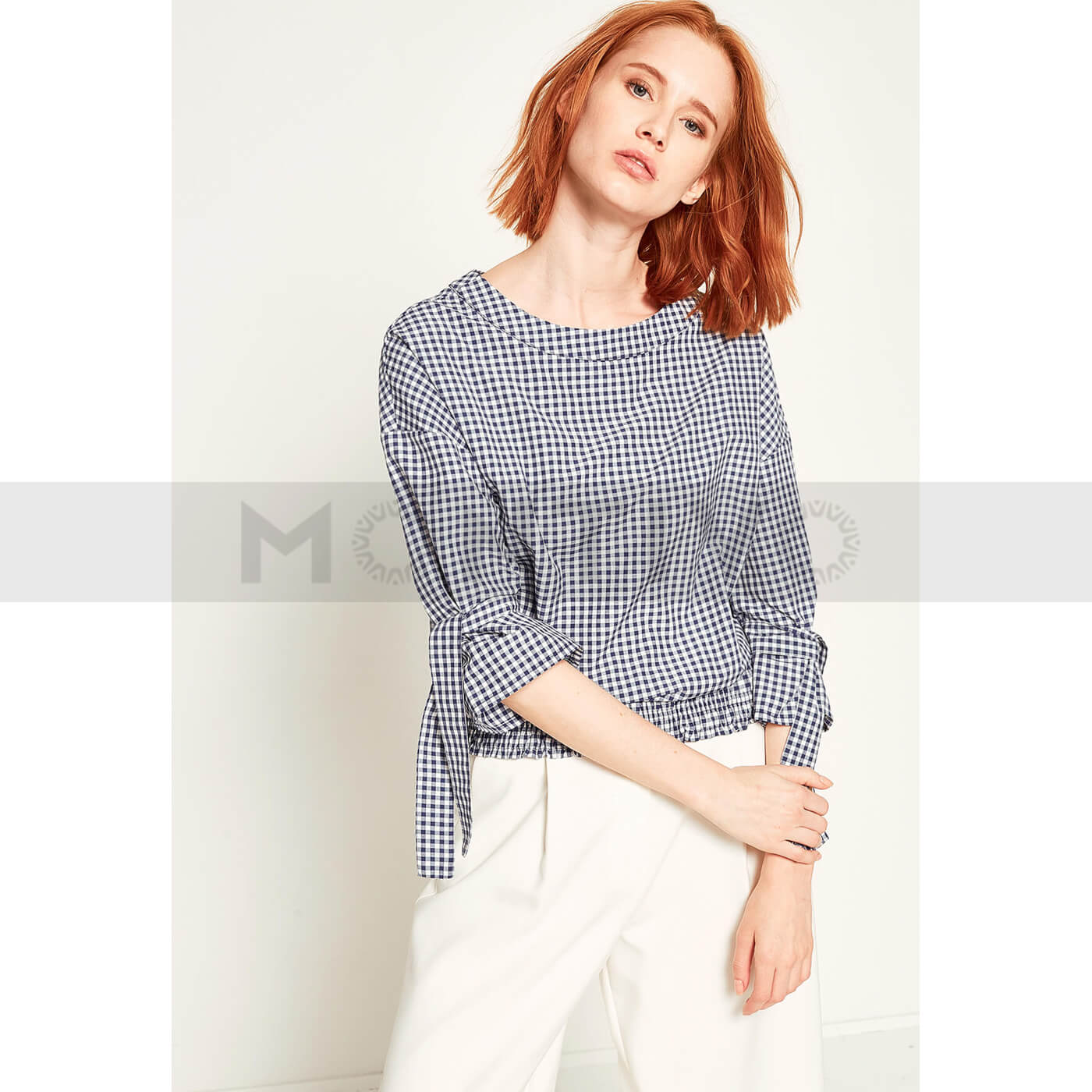 Blue Check Top | Montivo Pakistan