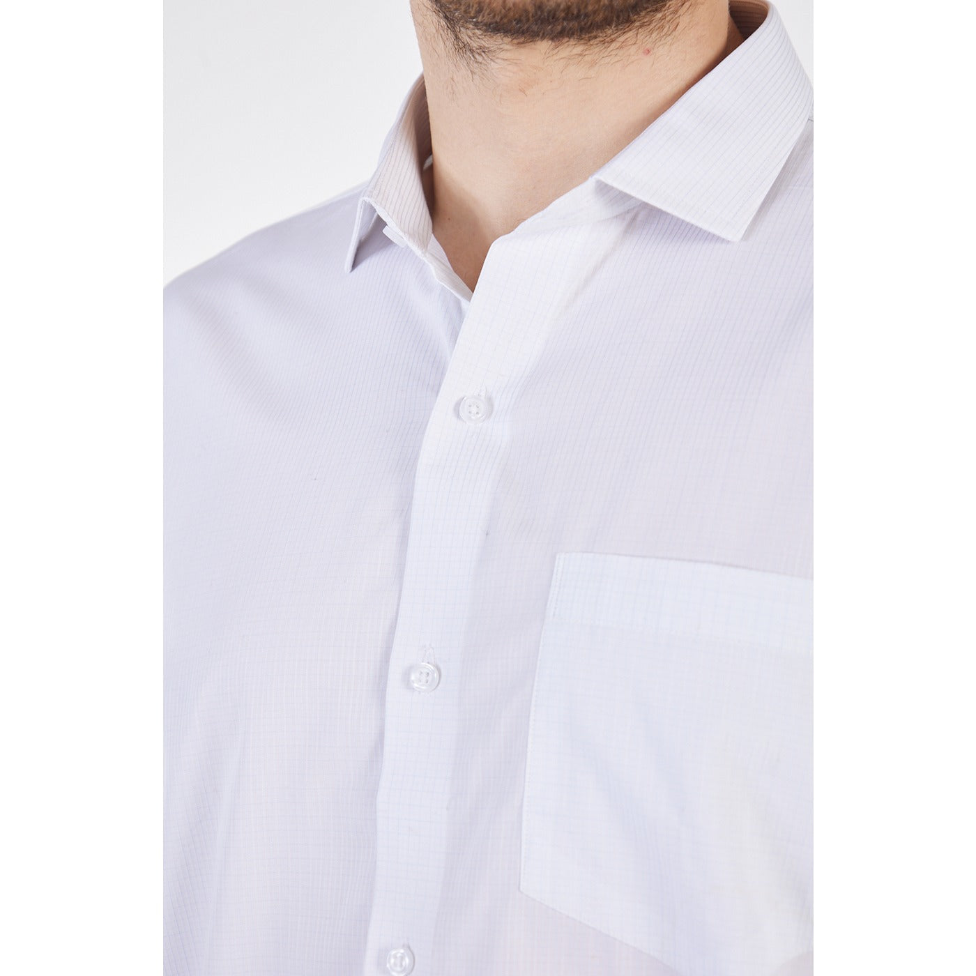 White Blue Lining Slim Fit Shirt | Montivo Pakistan