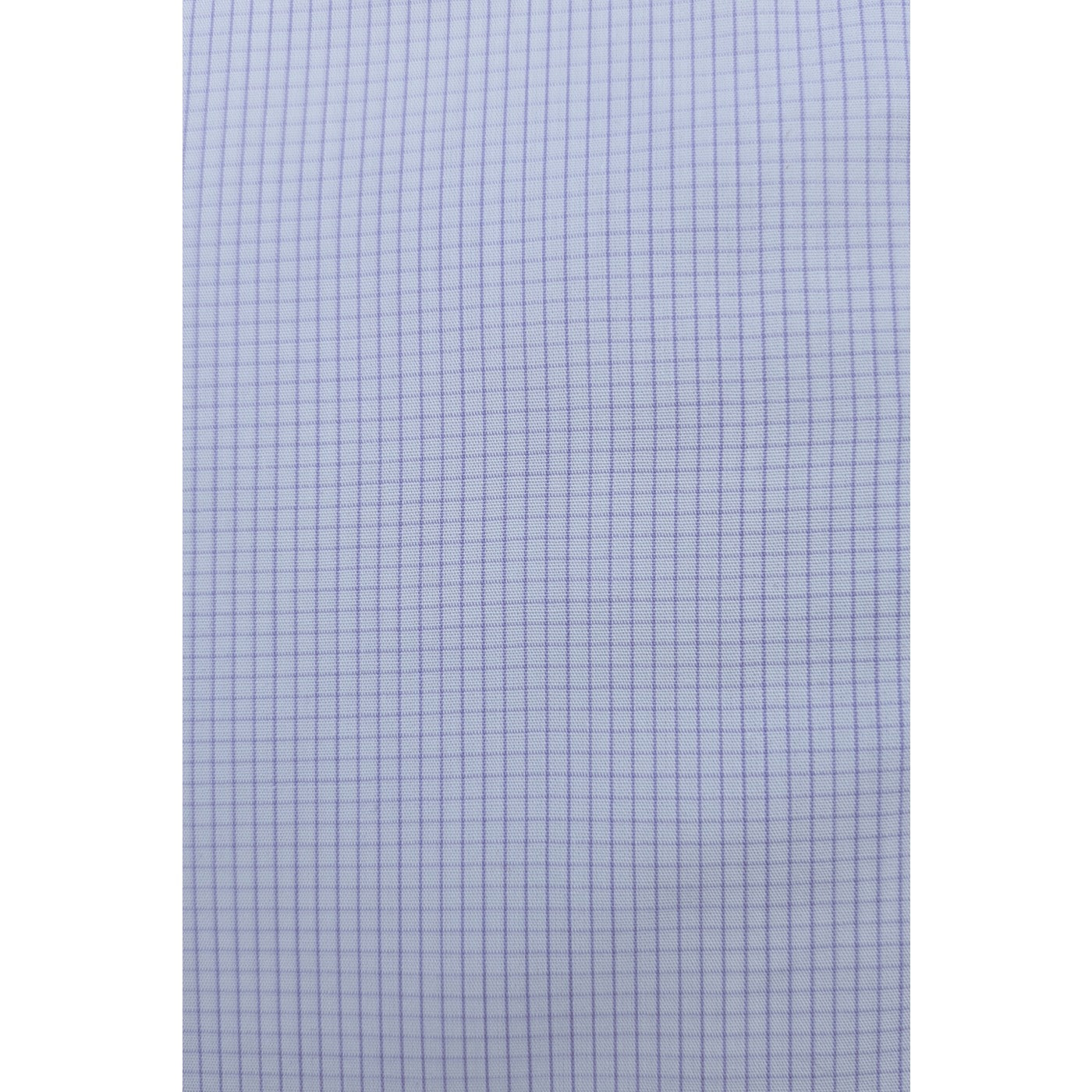 White Microcheck Slim Fit Shirt | Montivo Pakistan