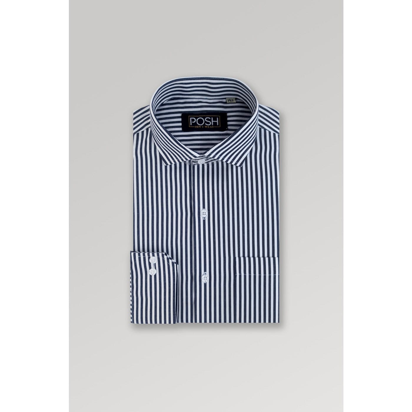 White Black Lining Slim Fit Shirt | Montivo Pakistan