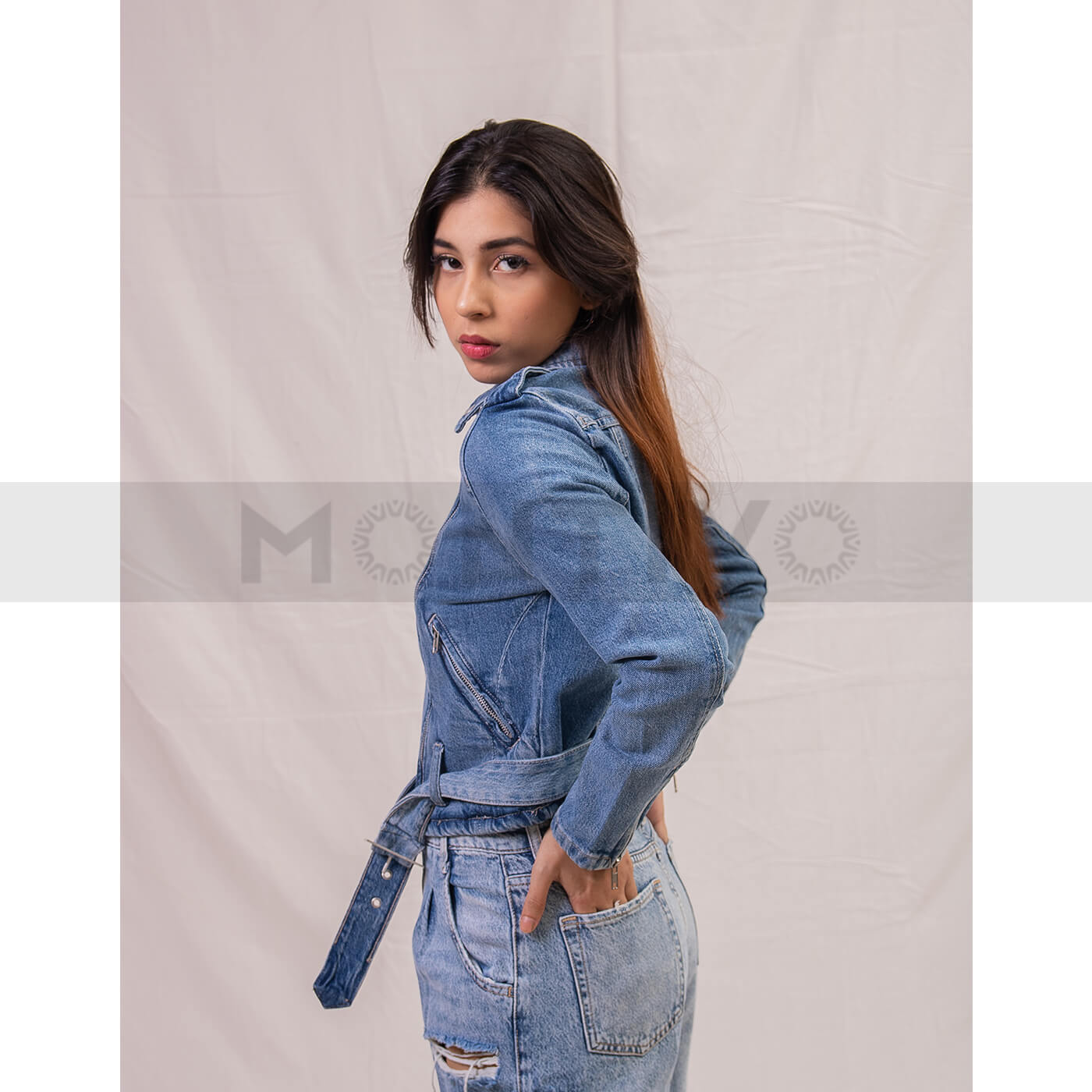 Reserved Biker Denim Jacket | Montivo Pakistan