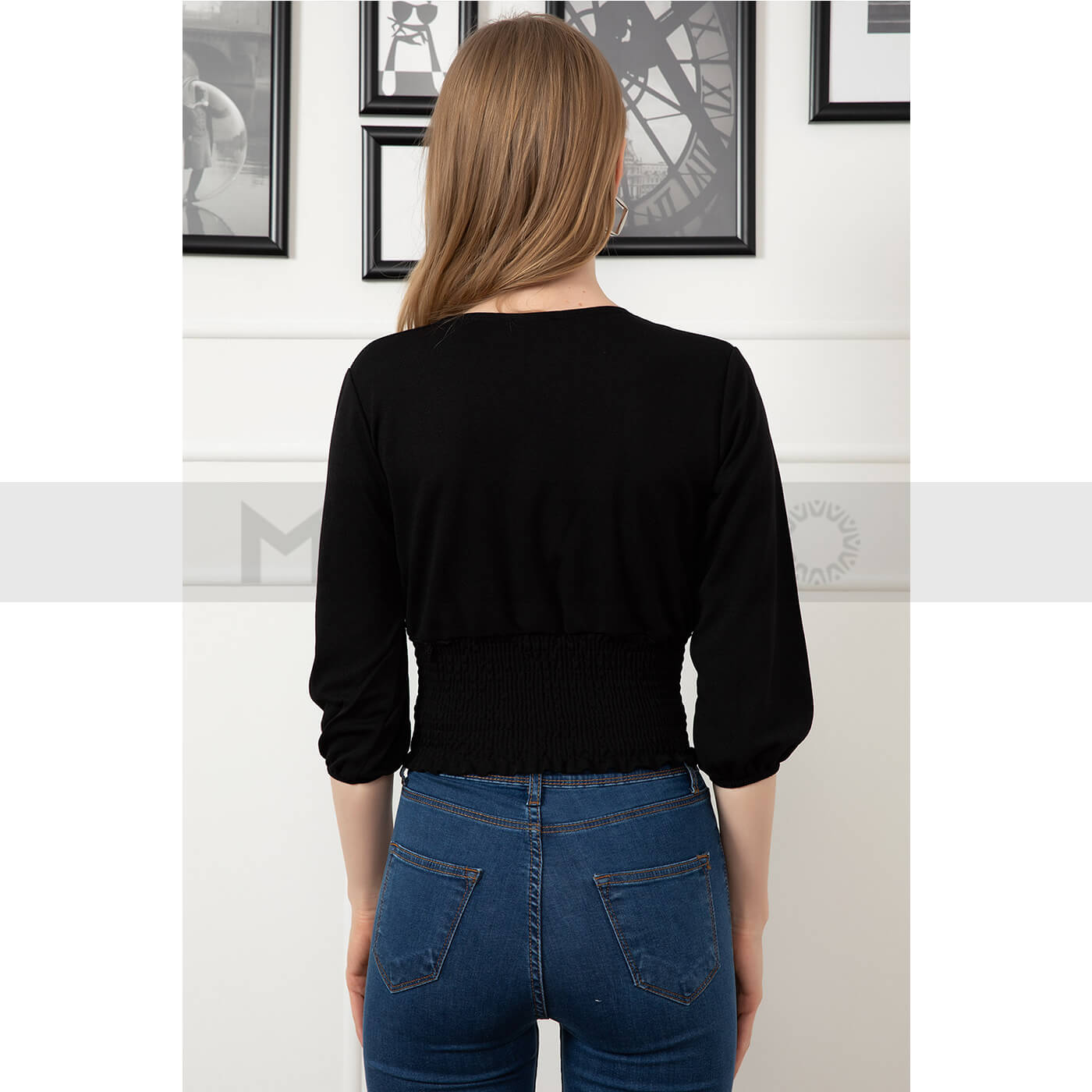 Double Breasted Collar Blouse | Montivo Pakistan