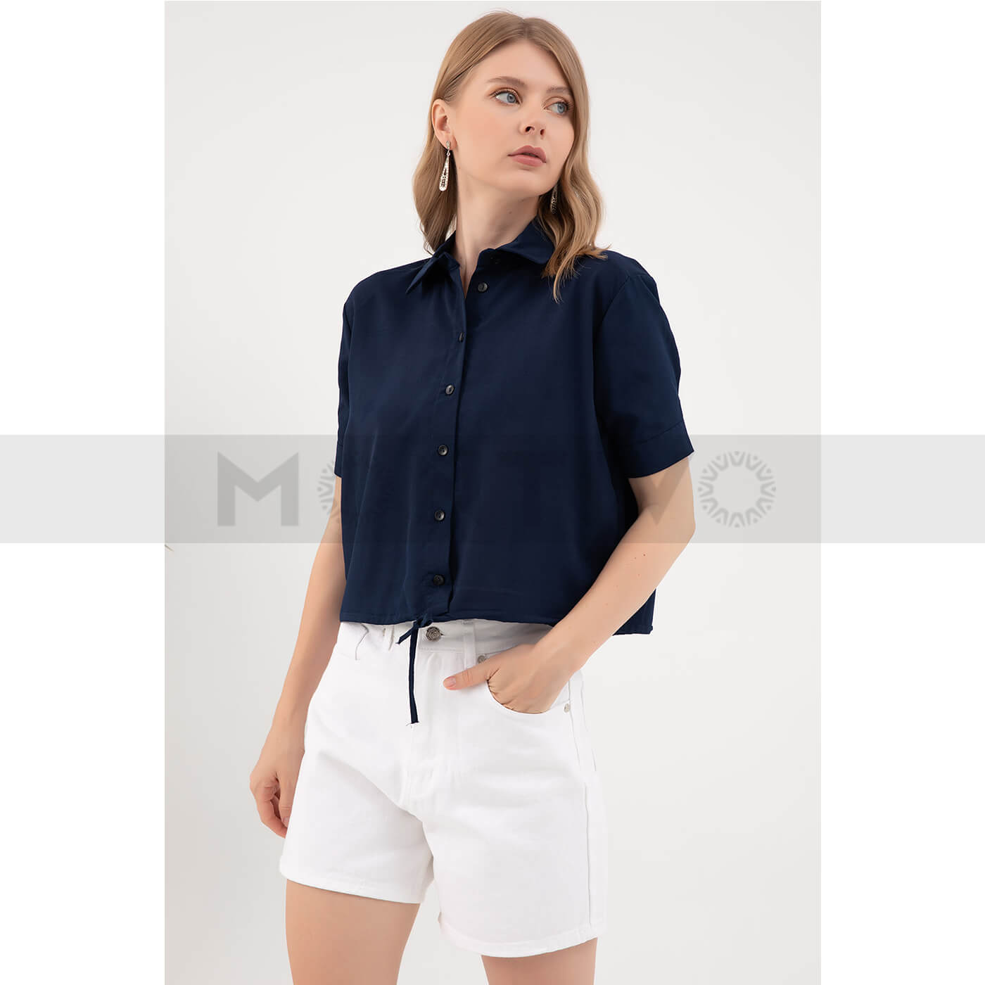 Blue Short Sleeve Shirt | Montivo Pakistan