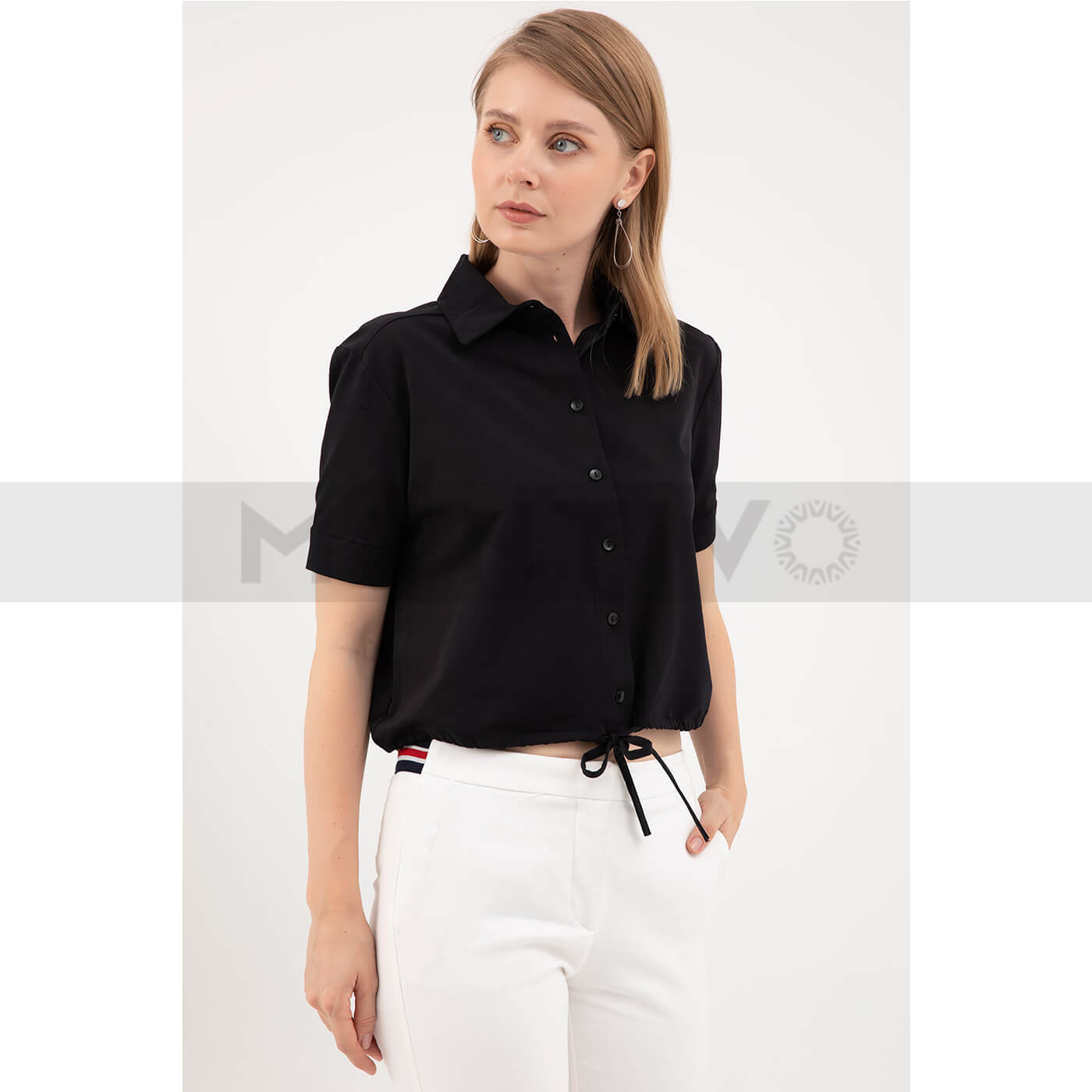 Black Short Sleeves Shirt | Montivo Pakistan