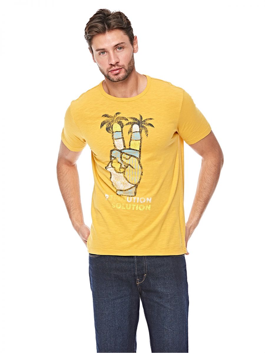 OVS Yellow Short Sleeve T-Shirt | Montivo Pakistan
