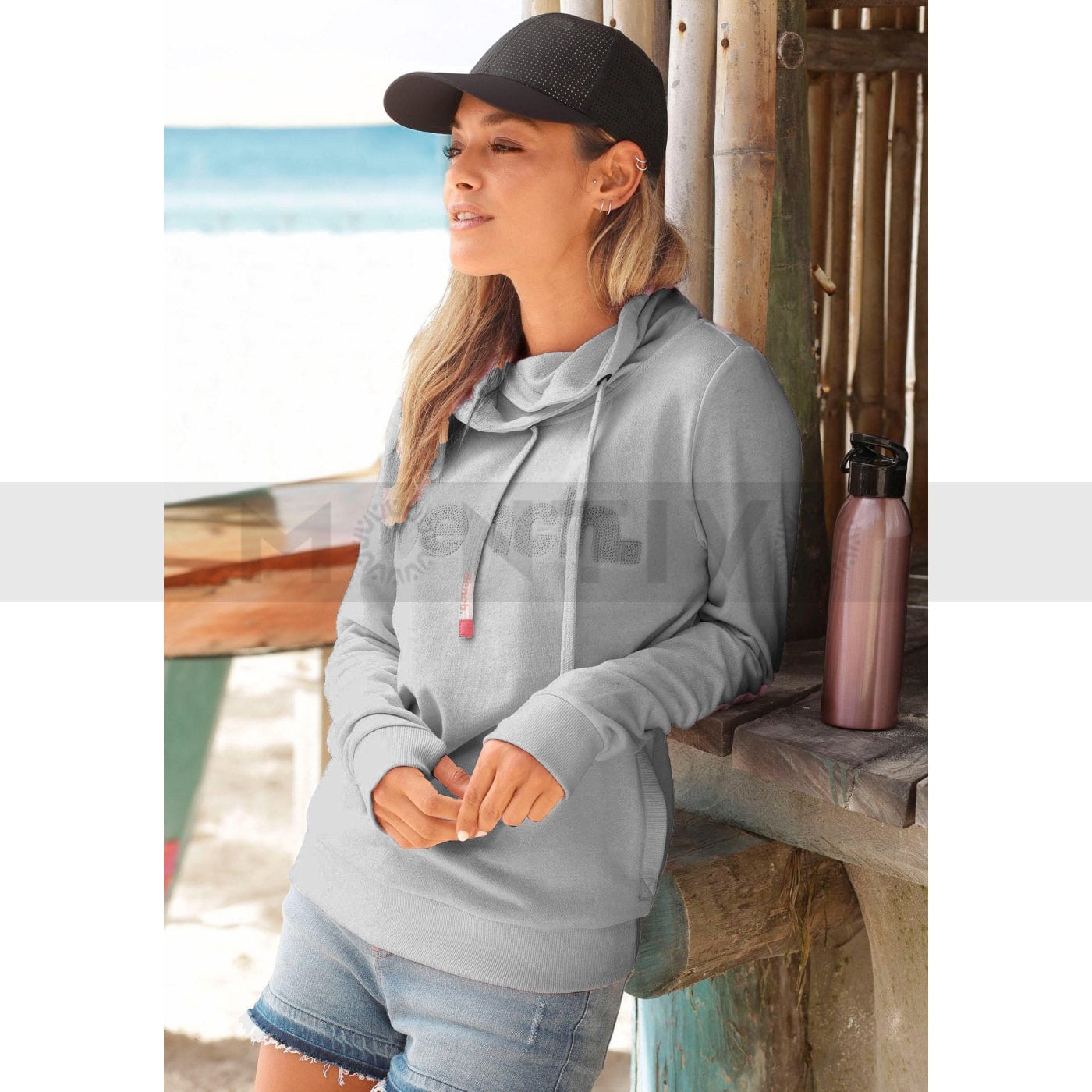 Bench Grey Sweatshirt with embroidered logo | Montivo Pakistan