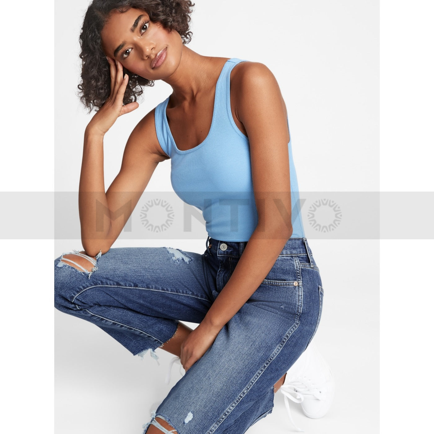 GP High Rise Distressed Cigarette Jeans | Montivo Pakistan