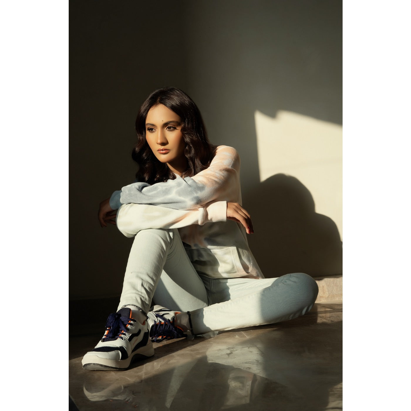 Tie & Dye Green White Hoodie | Montivo Pakistan