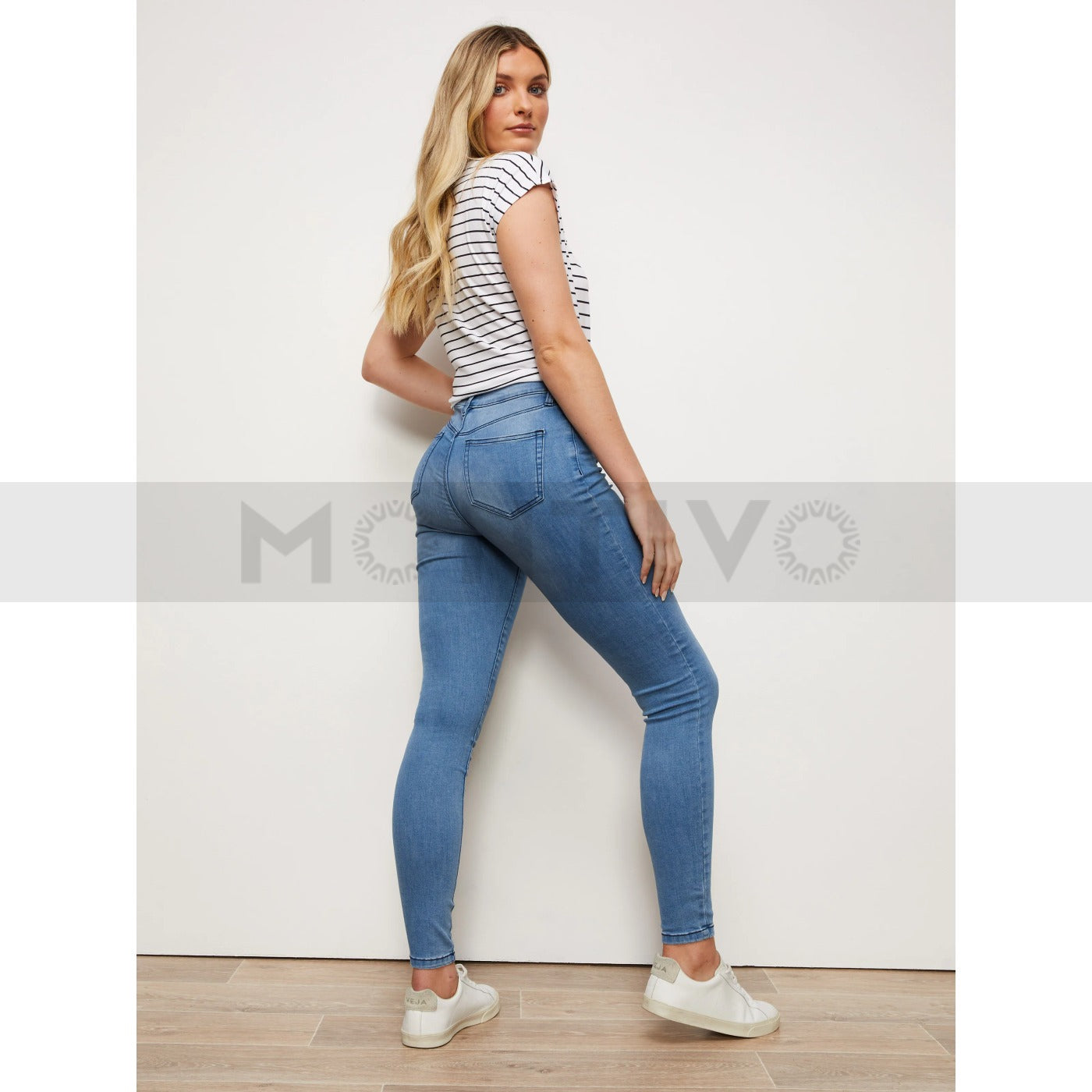 High Rise Skinny Blue Jeans | Montivo Pakistan