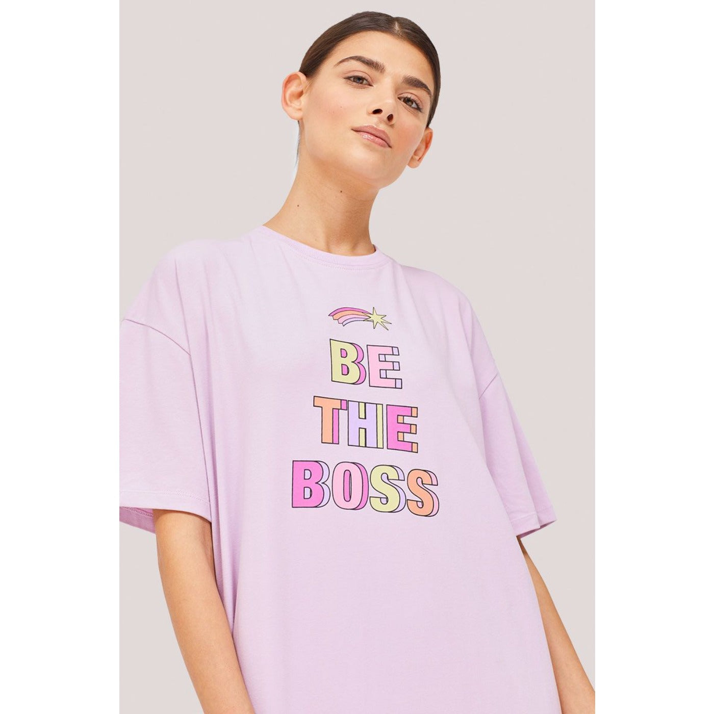 Lilac Printed Midi Dress | Montivo Pakistan