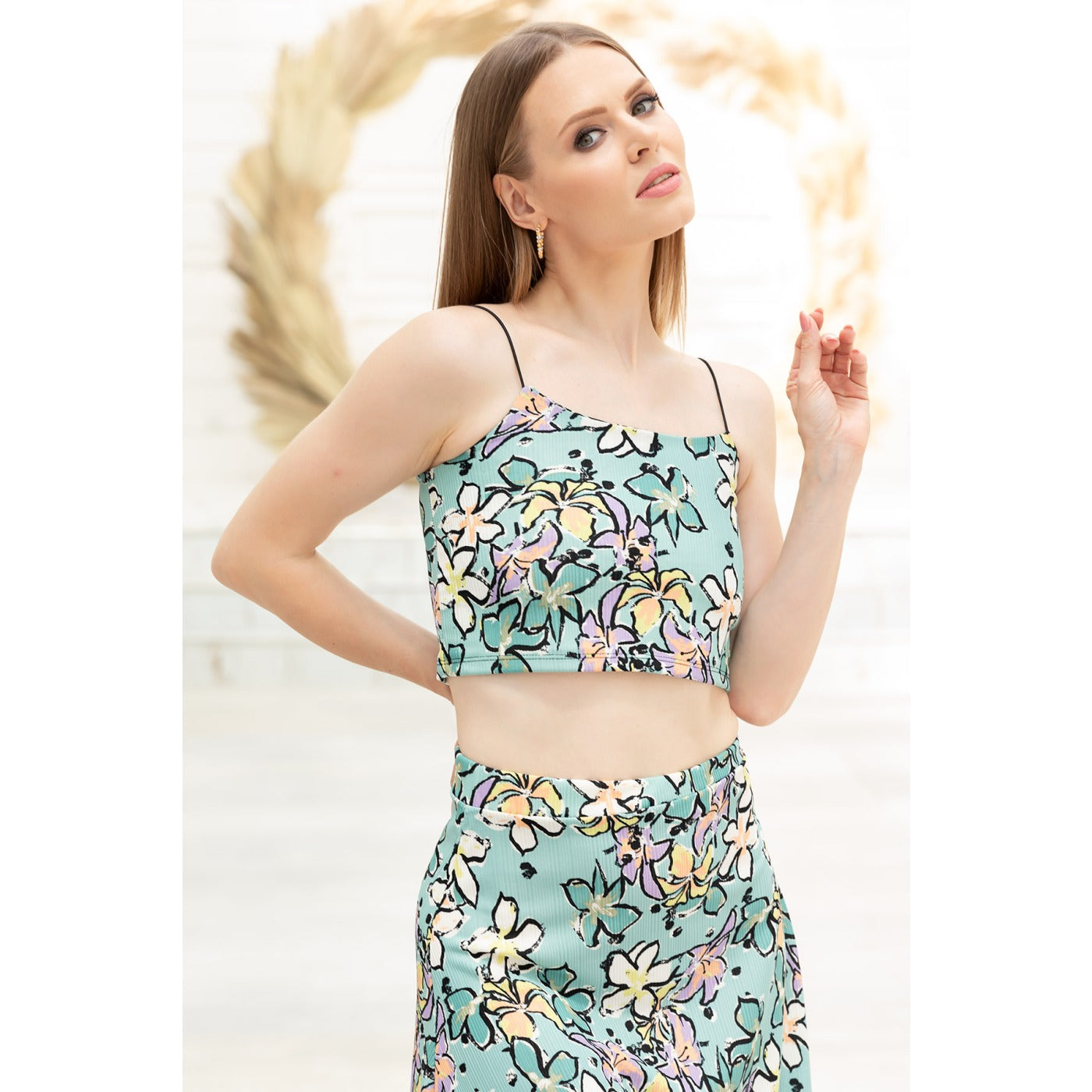 Green Floral Co-Ord Set | Montivo Pakistan