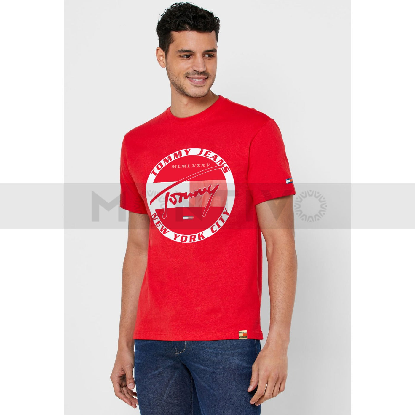 TJ Circle Graphic Red Tshirt | Montivo Pakistan