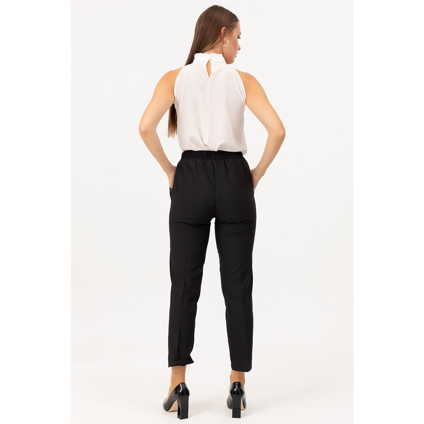 Black Carrot Fit Trousers | Montivo Pakistan