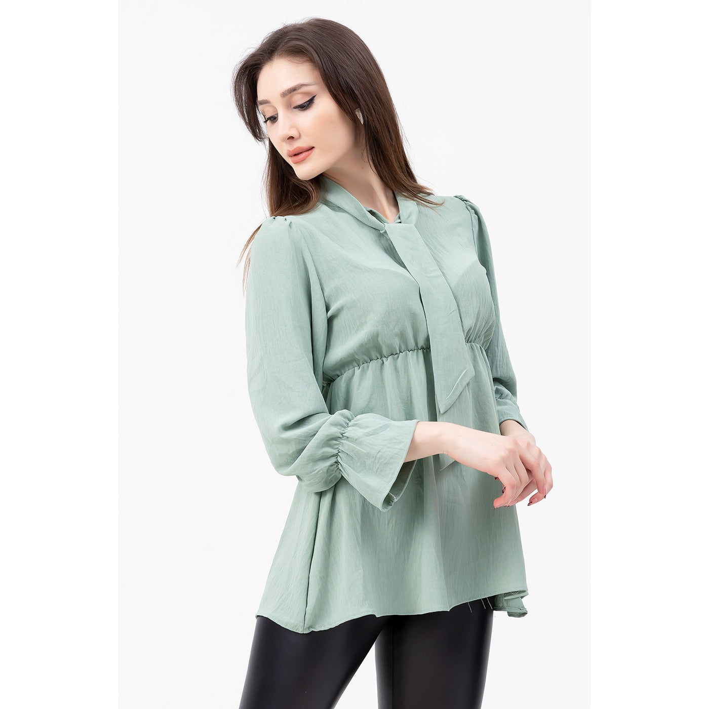Mint Collar Knotted Top | Montivo Pakistan