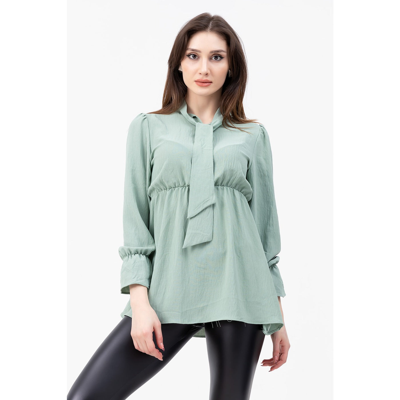 Mint Collar Knotted Top | Montivo Pakistan